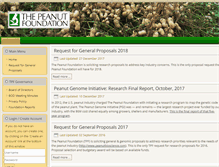 Tablet Screenshot of peanutfoundation.org